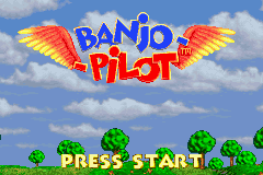 Banjo-Pilot title screen for GameBoy Advance